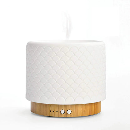 ZEIGGA LAB Essential Oil Diffuser 280ml Aromatherapy Diffuser for Large Room Small Humidifier with Sleep Mode-4 Timers 3 Modes Lights Auto-Off No Beep